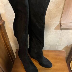 Chinese Laundry Black Over the Knee Boots